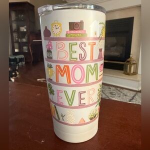 Best Mom Ever Tumbler - White and Pink